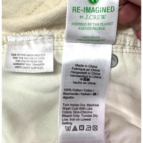 J. CREW Demi Bootcut Jeans Size‎ 30 Distressed Beach Cotton Coastal Nautical - Picture 10 of 13